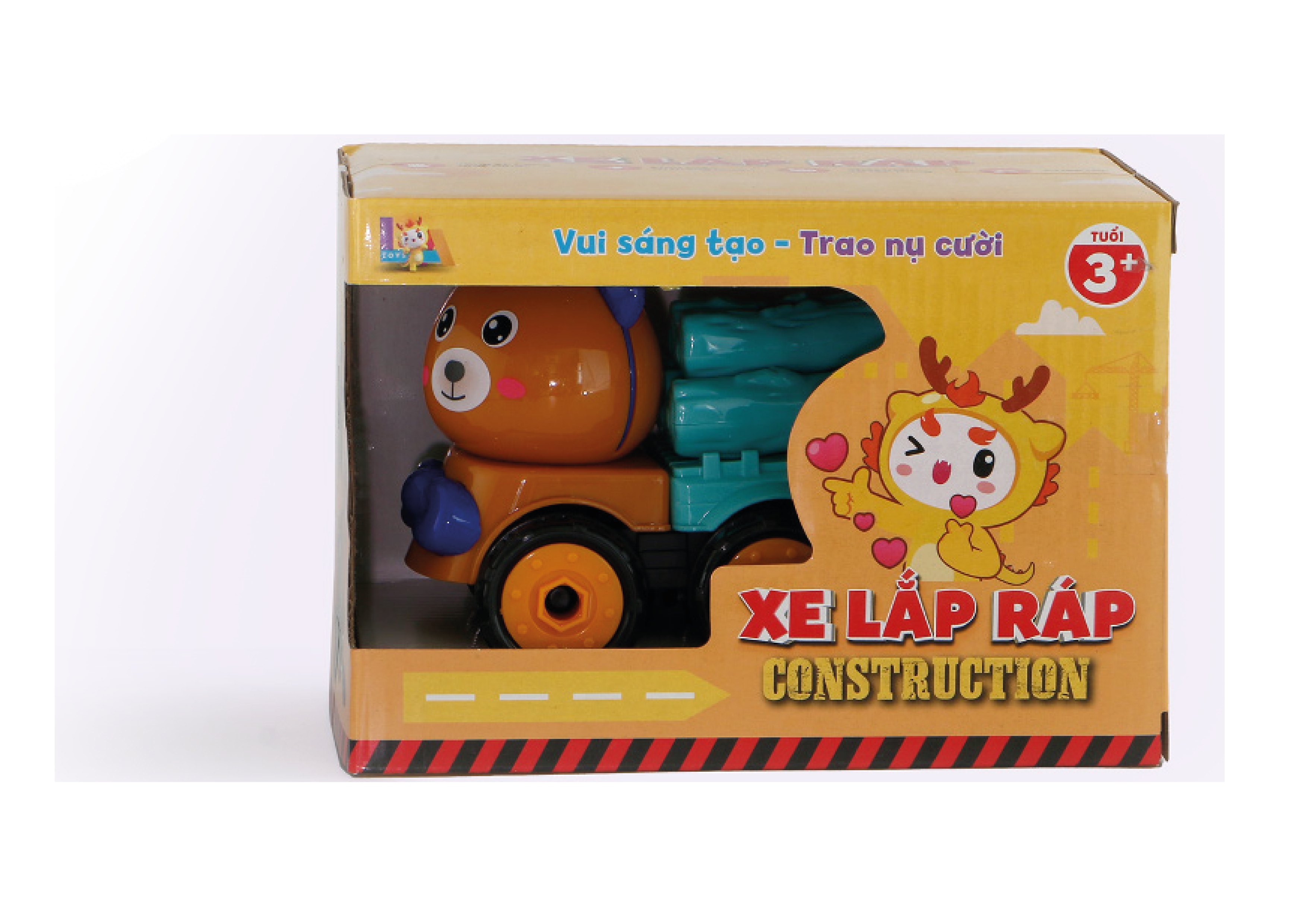 HỘP 1 XE CON THÚ TỰ LẮP RÁP