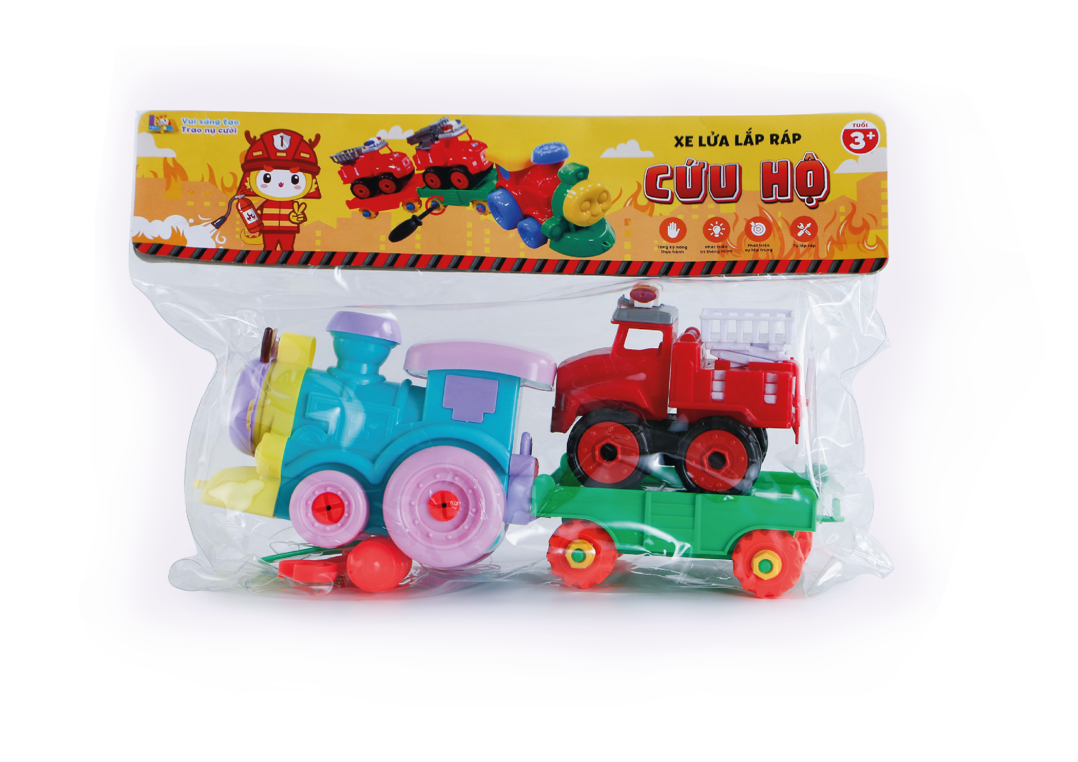 TÚI XE LỬA CHỞ 1 XE CỨU HỘ TỰ LẮP RÁP